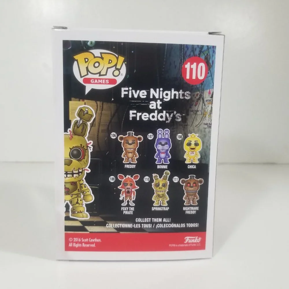 Funko POP! Games Five Nights at Freddy's Springtrap #110 Vinyl Figure_3